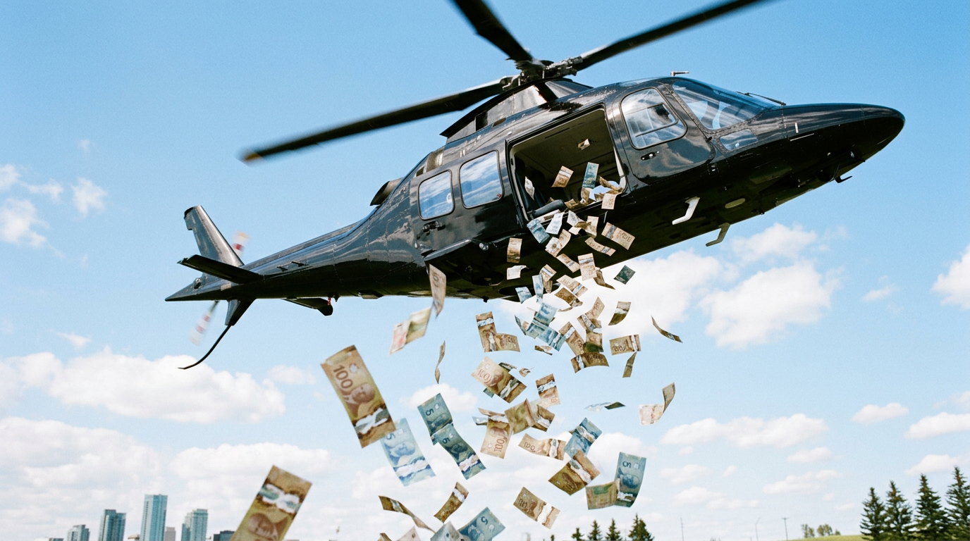 Helicopter funeral Toronto